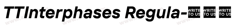 TTInterphases Regula字体转换 TTInterphases Regula字体转换